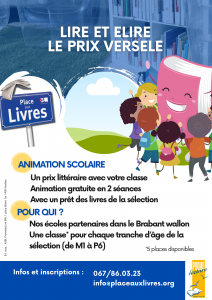 Animation : lire et élire le prix Versele