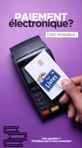 Paiement électronique : c'est possible !